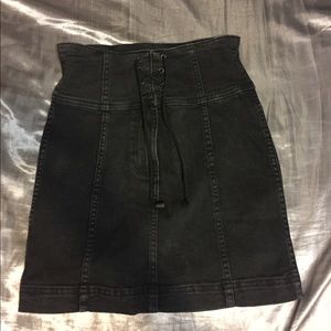 Free people high waisted mini skirt